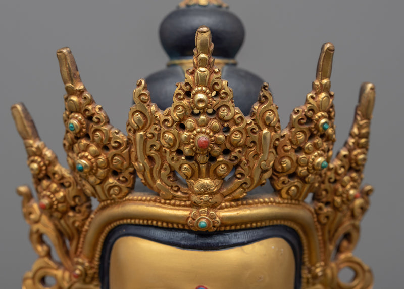 Dorje Sempa Gold Statue | Handmade 24k Gold Gilded Artwork