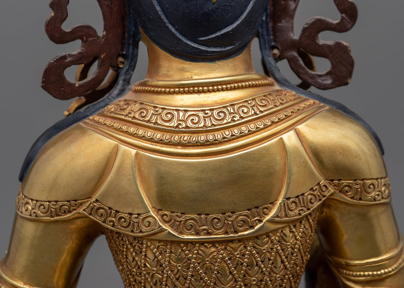 Dorje Sempa Gold Statue | Handmade 24k Gold Gilded Artwork