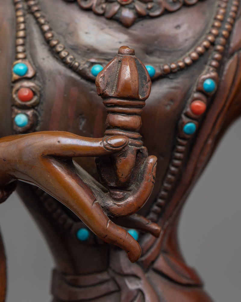 Bodhisattva Vajrasattva Sculpture | Traditional Handmade Buddhist Sculpture for Meditation