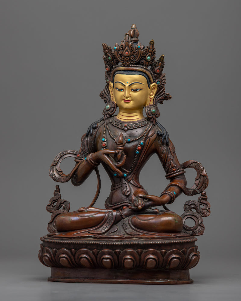 Bodhisattva Vajrasattva Sculpture | Traditional Handmade Buddhist Sculpture for Meditation