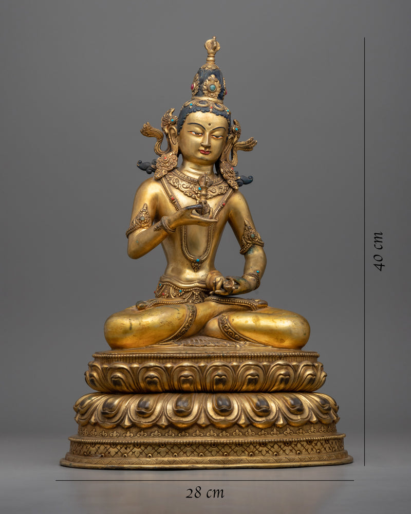 Bodhisattva Vajrasattva Handmade Sculpture | Traditional Buddhist Arta