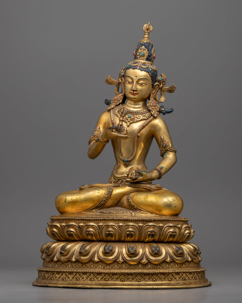 Bodhisattva Vajrasattva Handmade Sculpture | Traditional Buddhist Arta