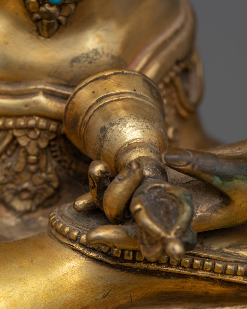 Bodhisattva Vajrasattva Handmade Sculpture | Traditional Buddhist Arta