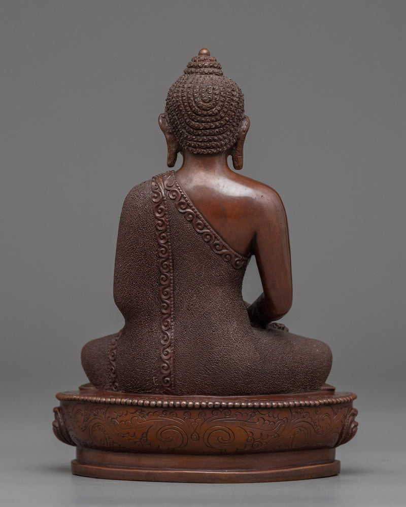 Handcrafted Buddha Amitabha Statue |  Buddhist Oxidized Copper Statue