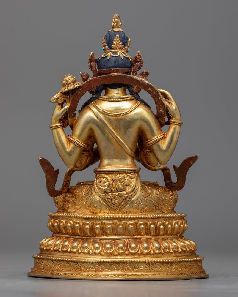 Four Armed Bodhisattva Chenrezig Statue | Traditional Buddhist Statue of Bodhisattva