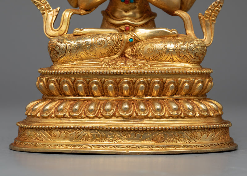 Four Armed Bodhisattva Chenrezig Statue | Traditional Buddhist Statue of Bodhisattva