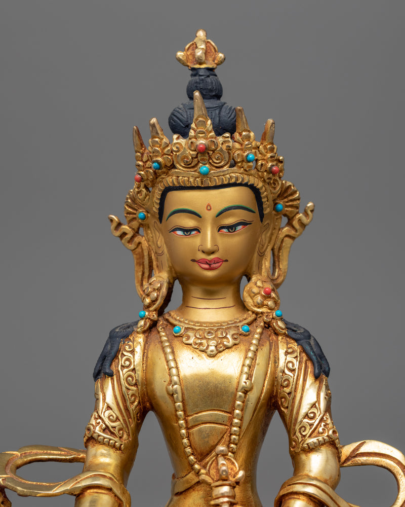 "Mitrupa," Akshobhya Buddha Statue | Bejeweled Buddhist Statue for Meditation