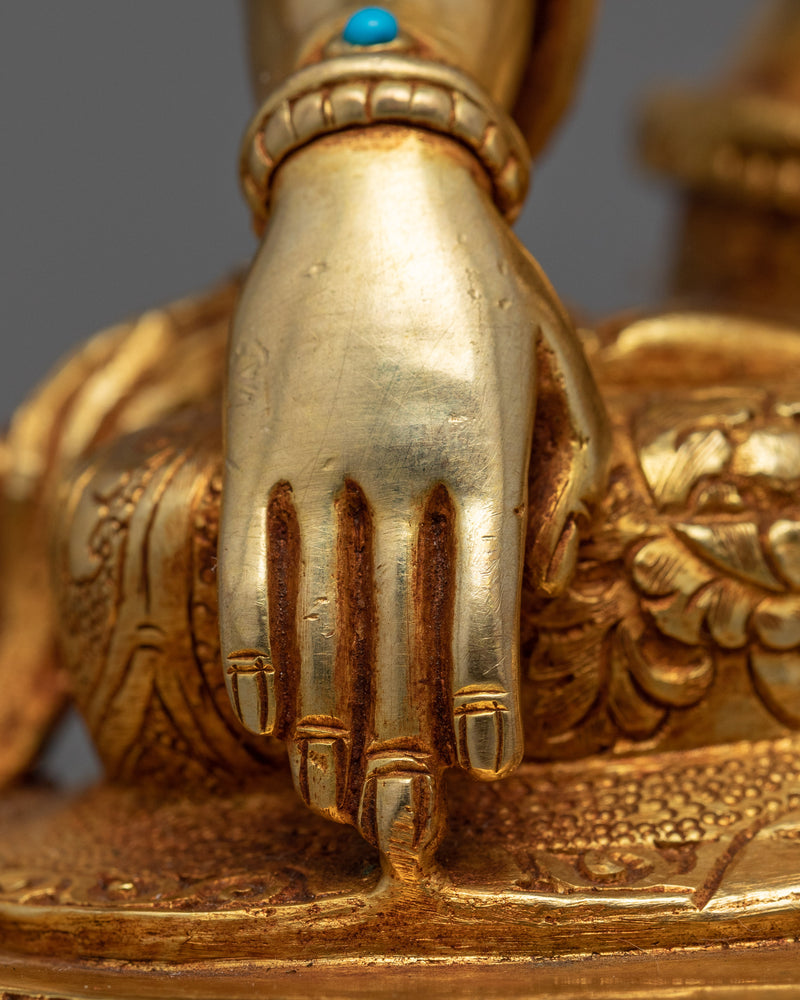 "Mitrupa," Akshobhya Buddha Statue | Bejeweled Buddhist Statue for Meditation