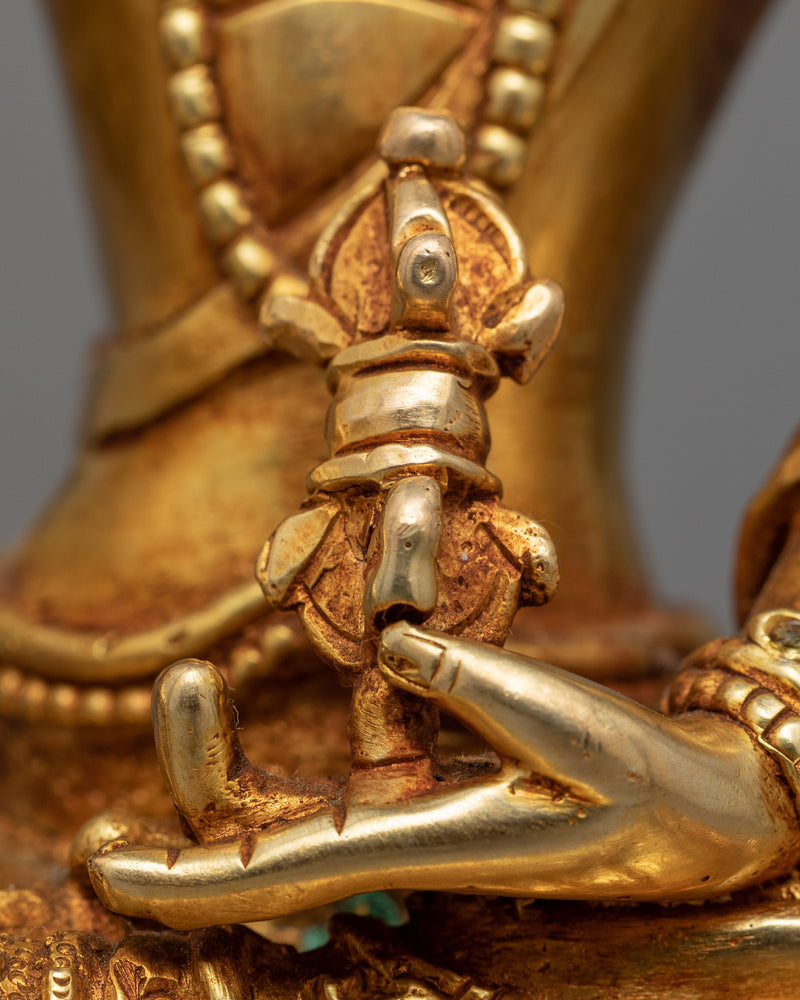 "Mitrupa," Akshobhya Buddha Statue | Bejeweled Buddhist Statue for Meditation