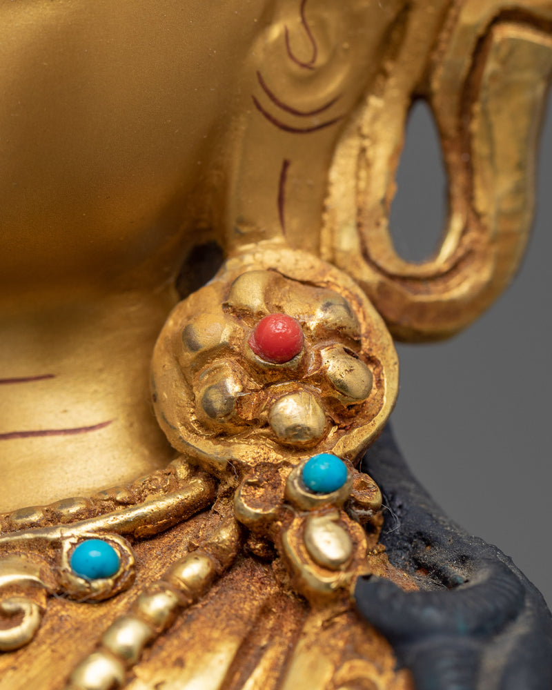 "Mitrupa," Akshobhya Buddha Statue | Bejeweled Buddhist Statue for Meditation