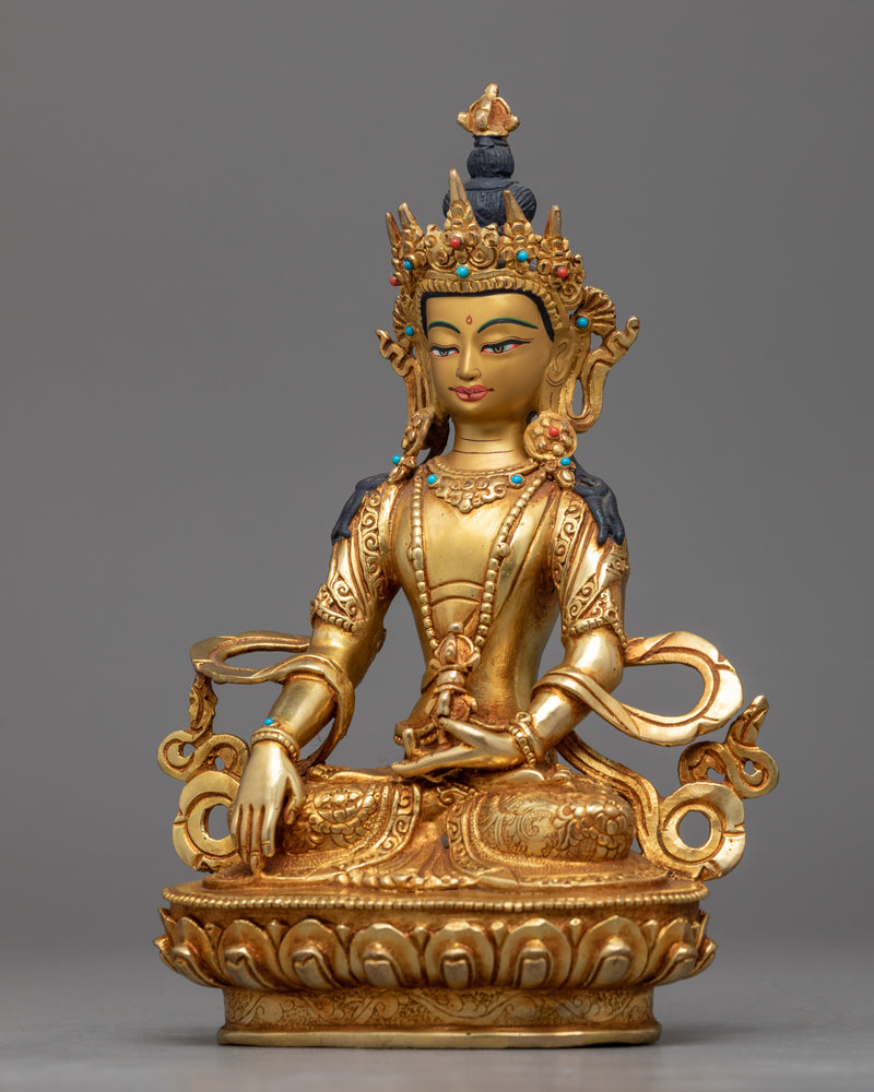 "Mitrupa," Akshobhya Buddha Statue | Bejeweled Buddhist Statue for Meditation