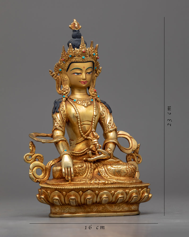 "Mitrupa," Akshobhya Buddha Statue | Bejeweled Buddhist Statue for Meditation