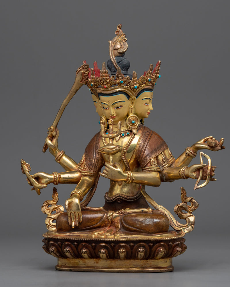 Kadampa Manjushri Sculpture | Manjushri Wielding a Sword Statue