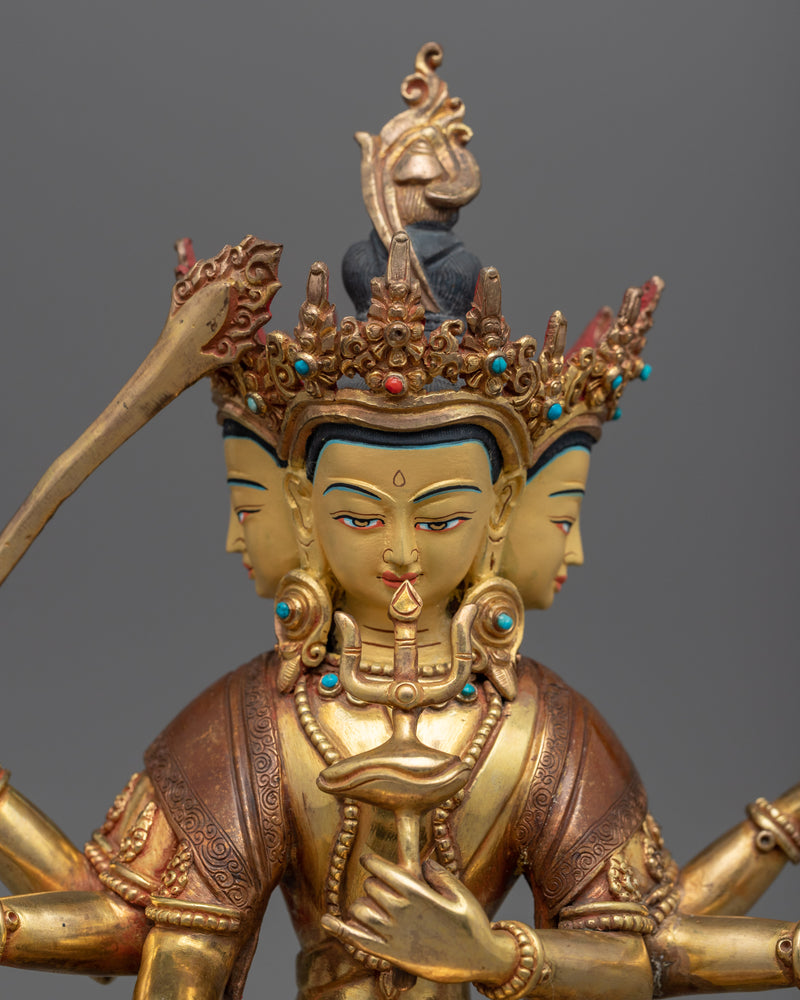 Kadampa Manjushri Sculpture | Manjushri Wielding a Sword Statue