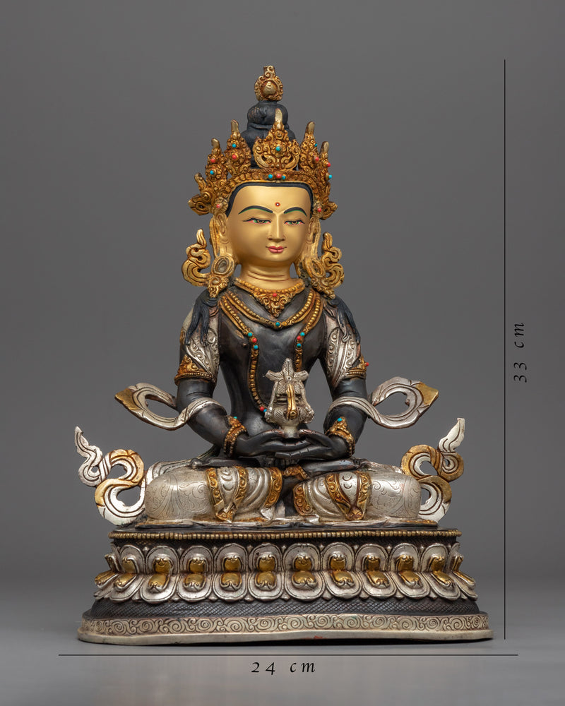 Amitayus Buddha Statue for Meditation and Altars | Handcrafted Buddhist Statue