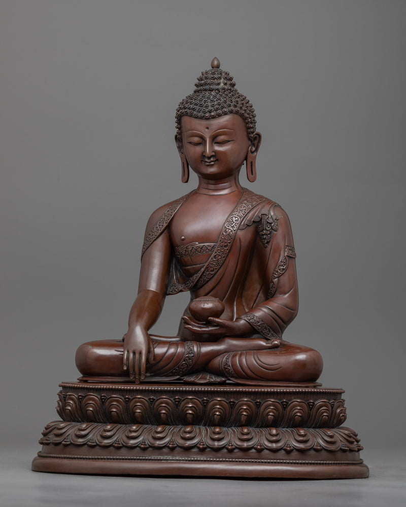 Buddha Shakyamuni Sculpture for Meditation | Traditional Himalayan Buddhist Artwork