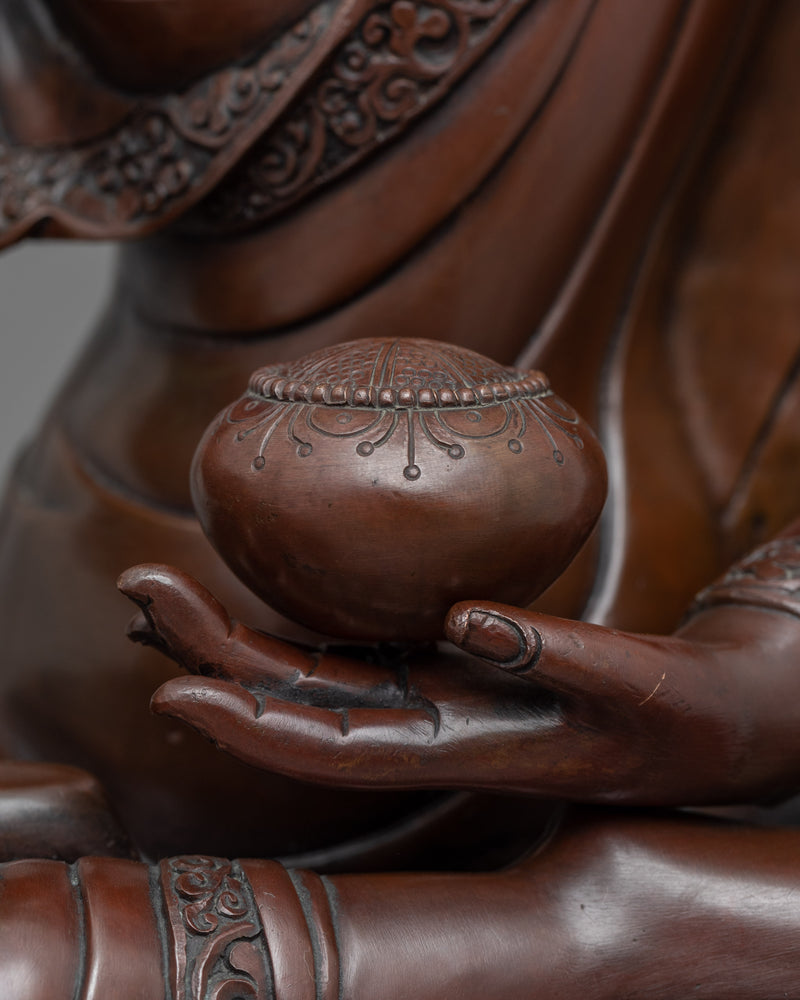 Buddha Shakyamuni Sculpture for Meditation | Traditional Himalayan Buddhist Artwork