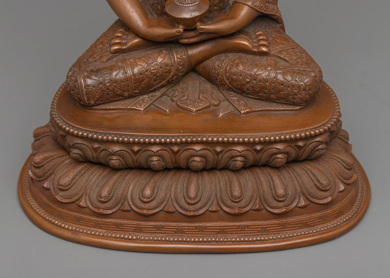 Dhyani Buddha Amitabha Statue | Traditional Himalayan Buddhist Sculpture