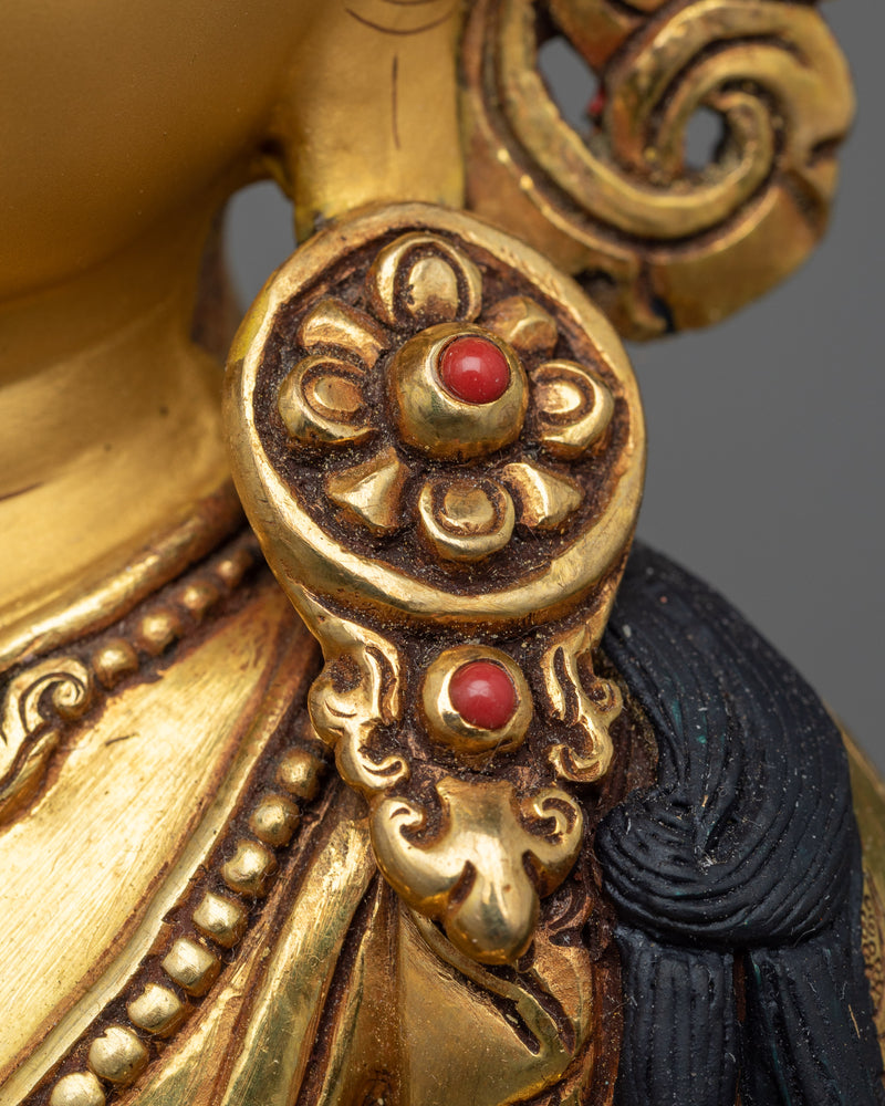 Vajrasattva Mantra Practice Sculpture | The Ideal Guru Artwork, Made in Nepal