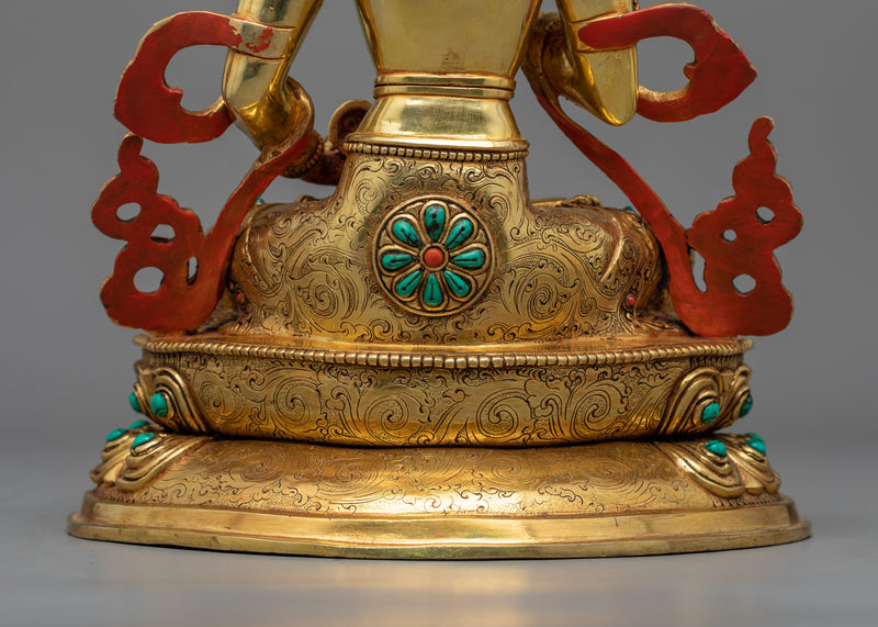 Vajrasattva Mantra Practice Sculpture | The Ideal Guru Artwork, Made in Nepal