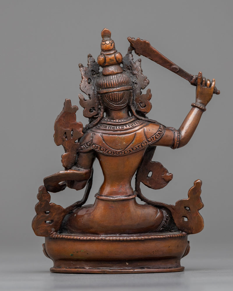 Manjushri Bodhisattva Sculpture for Meditation and Ritual | Bodhisattva of Wisdom Statue