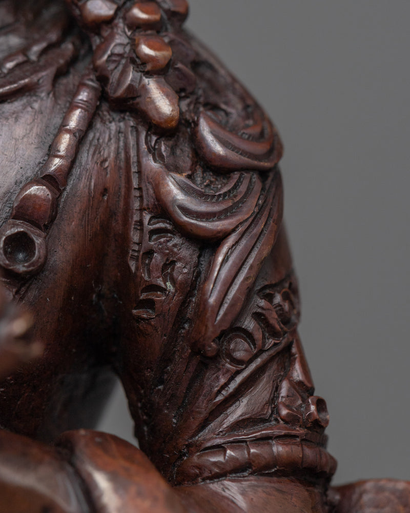 Handcrafted Vajradhara Statue | Buddhist Oxidized Copper Statue