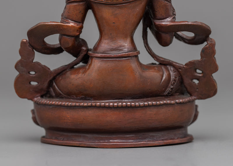 Hand-Carved Vajrasattva Statue | Traditional Tibetan Style Buddhist Statue