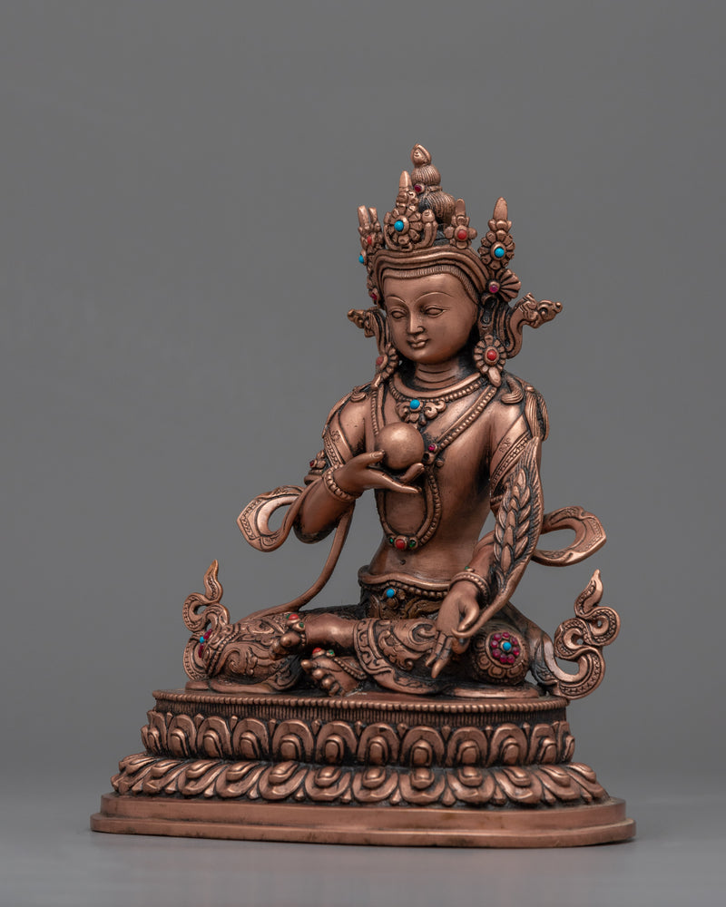 Kshitigarbha Bodhisattva Statue | Traditional Tibetan Style Buddhist Statue of Bodhisattva