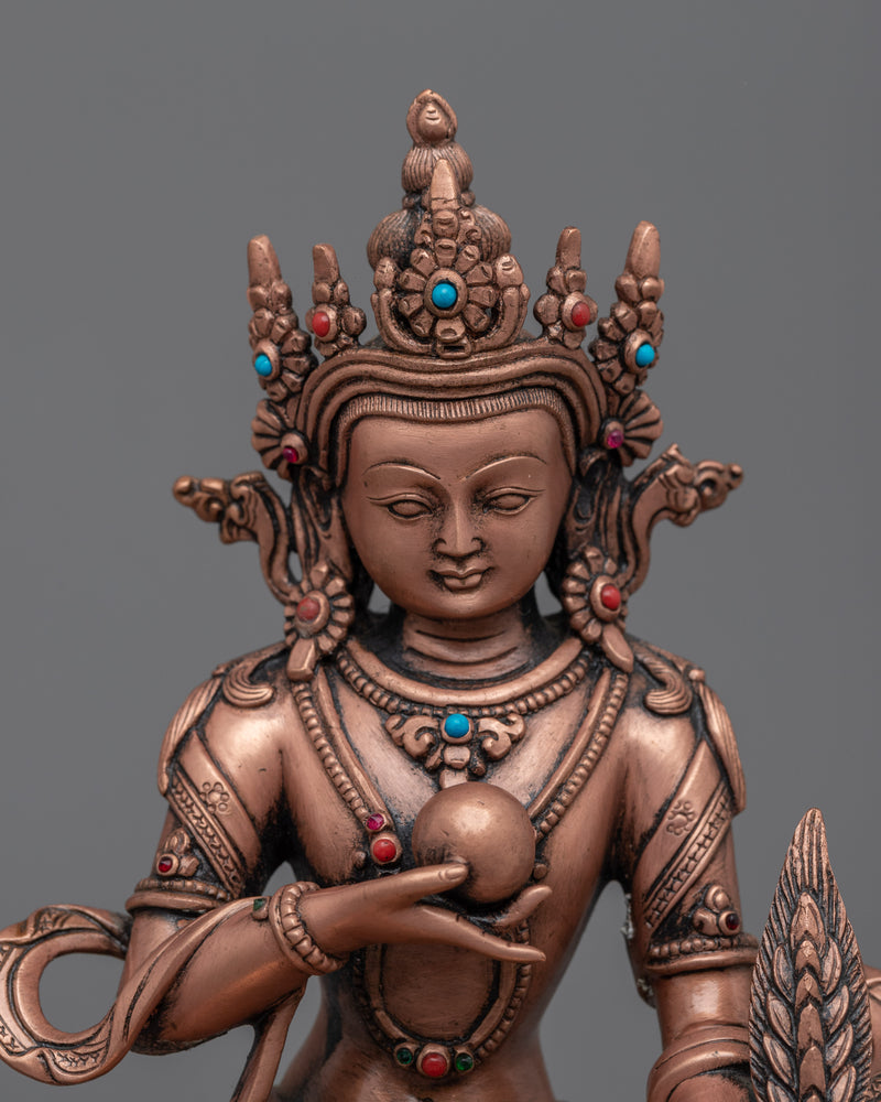 Kshitigarbha Bodhisattva Statue | Traditional Tibetan Style Buddhist Statue of Bodhisattva