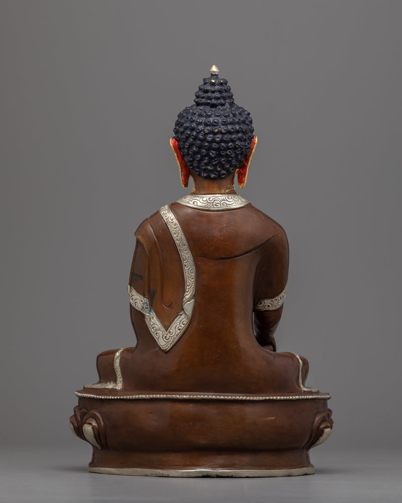 Buddha Shakyamuni Statue | Serenely Seated Buddha Statue Hand-Carved in Nepal