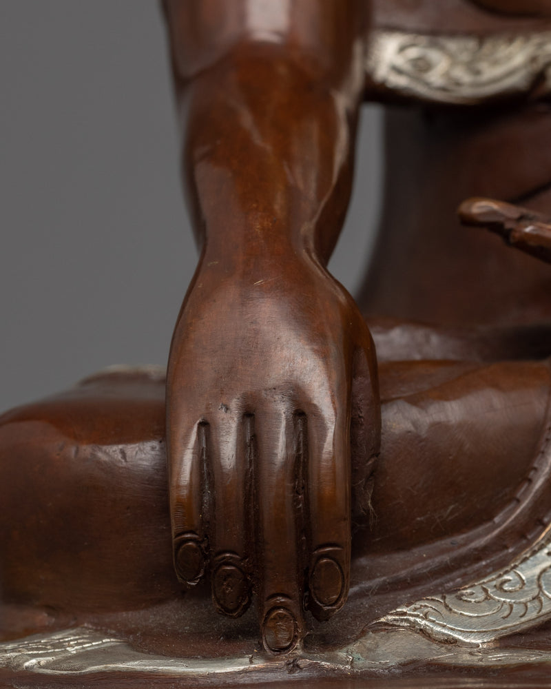 Buddha Shakyamuni Statue | Serenely Seated Buddha Statue Hand-Carved in Nepal