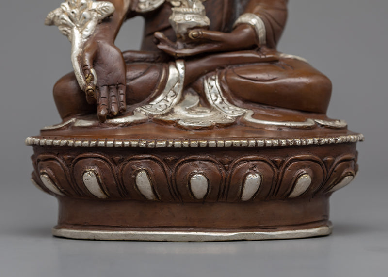 Medicine Buddha Chant Practice Statue | Hand-Carved Bhaiṣajyaguru Statue