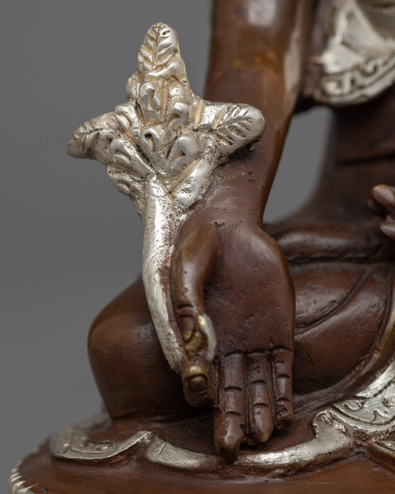 Medicine Buddha Chant Practice Statue | Hand-Carved Bhaiṣajyaguru Statue