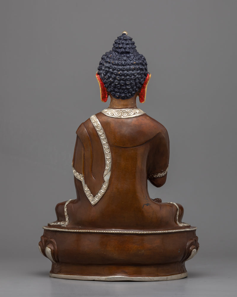 Vairocana Buddha Gold Gilded Statue | "The Illuminator" Buddha Sculpture