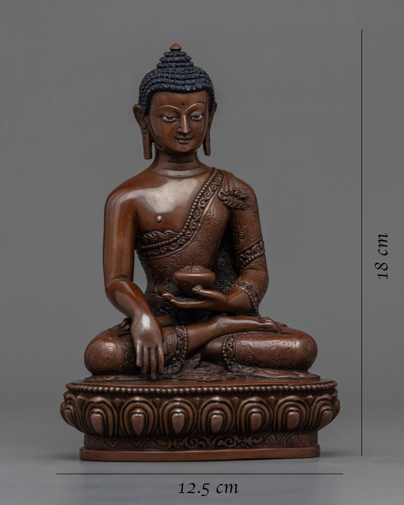 Shakyamuni Buddha Sculpture | Traditional Tibetan Style Buddhist Statue of Buddha