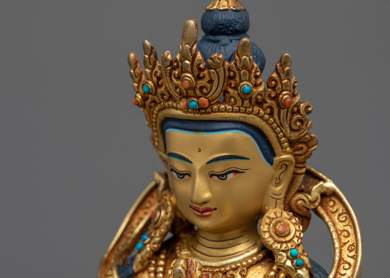 Vajrasattva Seated Statue for Meditation and Yoga | Traditional Tibetan Style Buddhist Statue