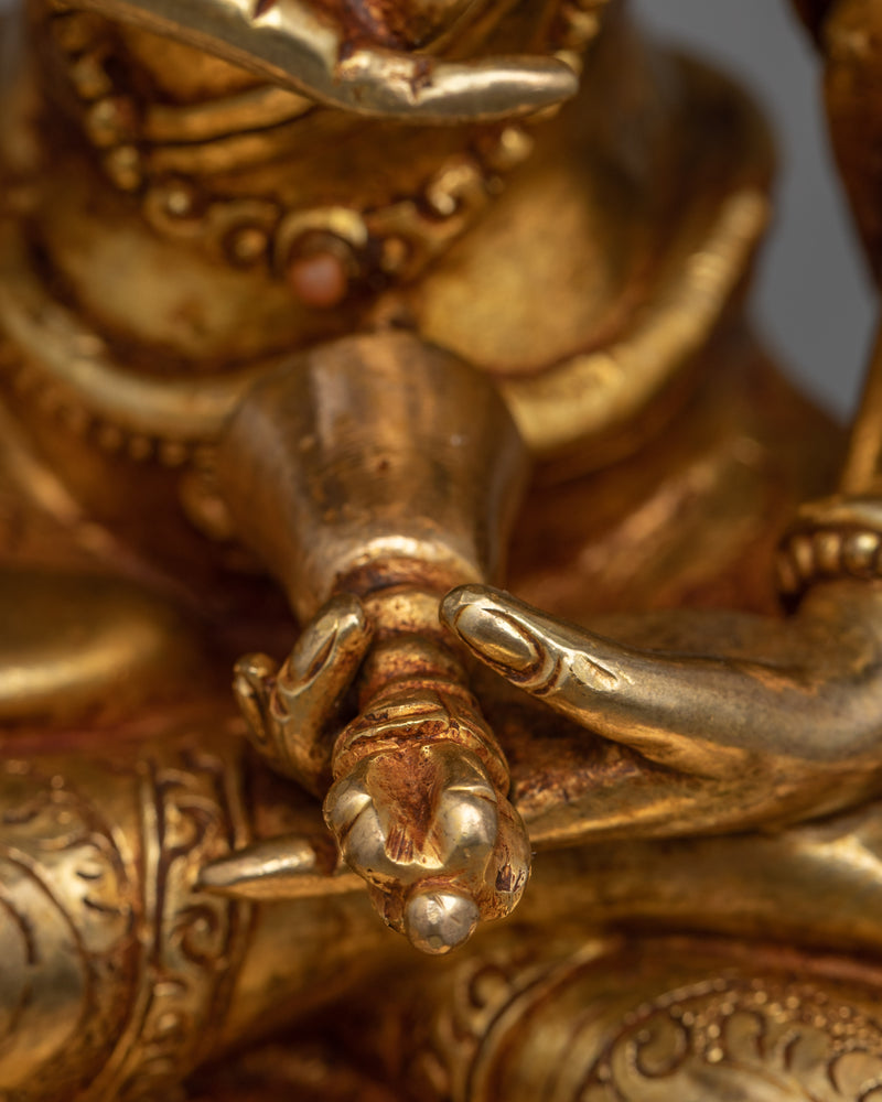 Vajrasattva Seated Statue for Meditation and Yoga | Traditional Tibetan Style Buddhist Statue