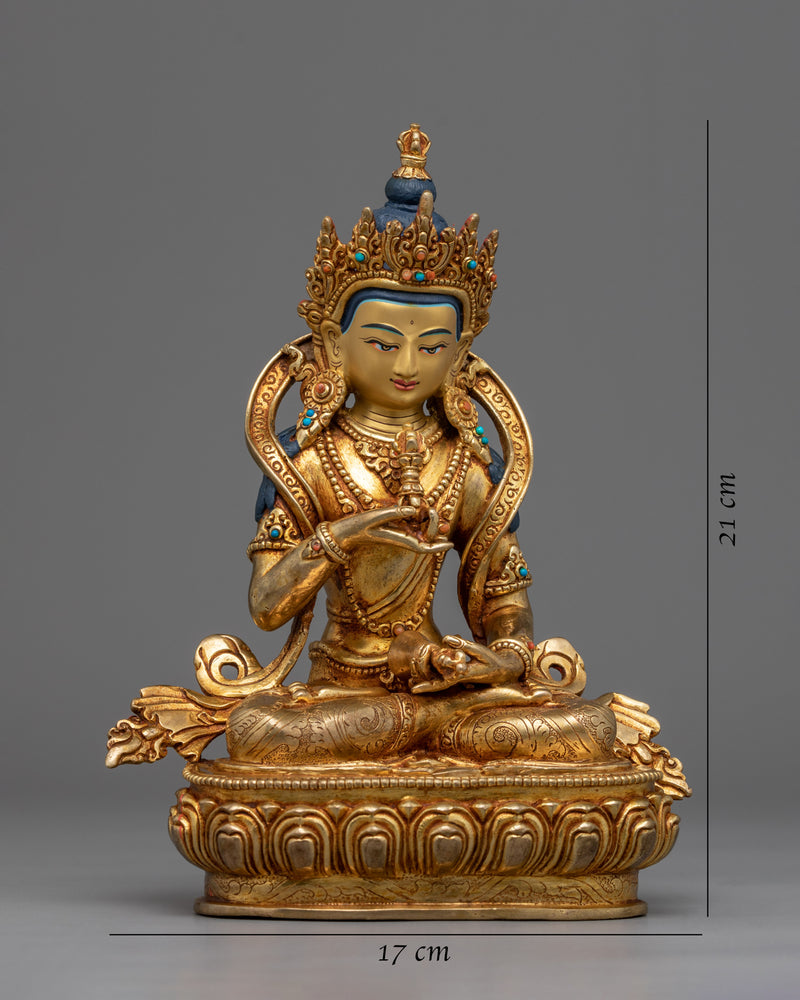 Vajrasattva Seated Statue for Meditation and Yoga | Traditional Tibetan Style Buddhist Statue