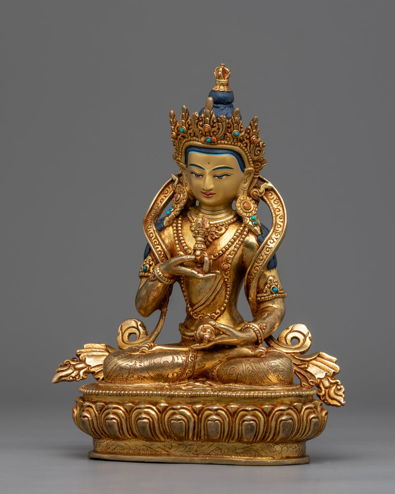 Vajrasattva Seated Statue for Meditation and Yoga | Traditional Tibetan Style Buddhist Statue