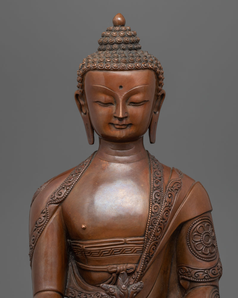 The Medicine Buddha Statue for Healing | Buddhist Oxidized Copper Statue