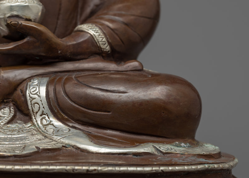 Medicine Buddha Statue | Oxidized Copper Buddhist Sculpture