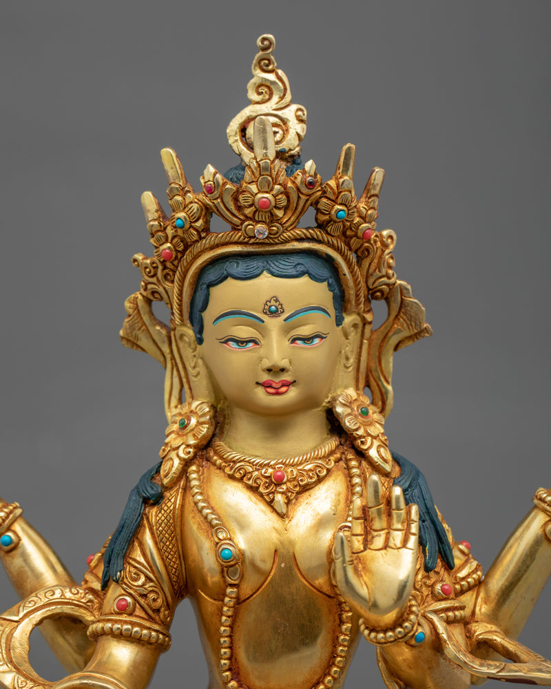 Laxmi Goddess Statue | Traditionally Hand Carved Buddhist Art