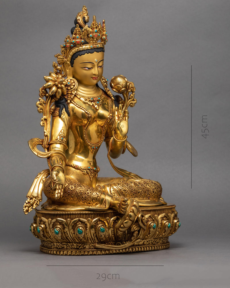 Green Tara Statue