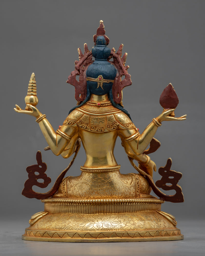 Laxmi Goddess Statue | Traditionally Hand Carved Buddhist Art