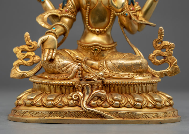 Laxmi Goddess Statue | Traditionally Hand Carved Buddhist Art