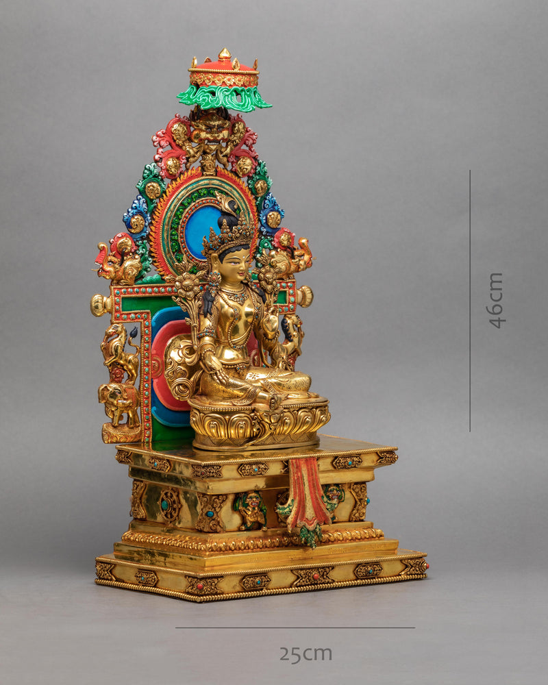 Green Tara Statue