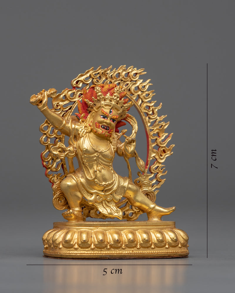 Machine Made Bodhisattva Vajrapani Statue | Gold Gilded Buddhist Statue