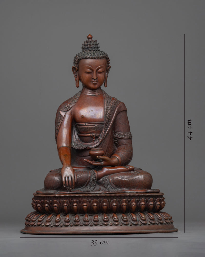 Shakyamuni Buddha Statue for Spirituality | Traditional Buddhist Himalayan Art