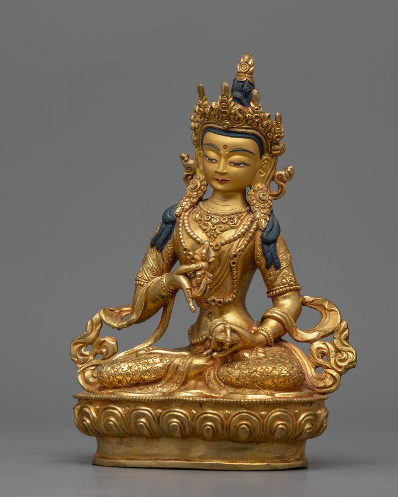 Dorje Sempa Statue | Vajrasattva Gold Gilded Sculpture for Purification