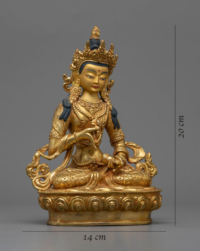 Dorje Sempa Statue | Vajrasattva Gold Gilded Sculpture for Purification